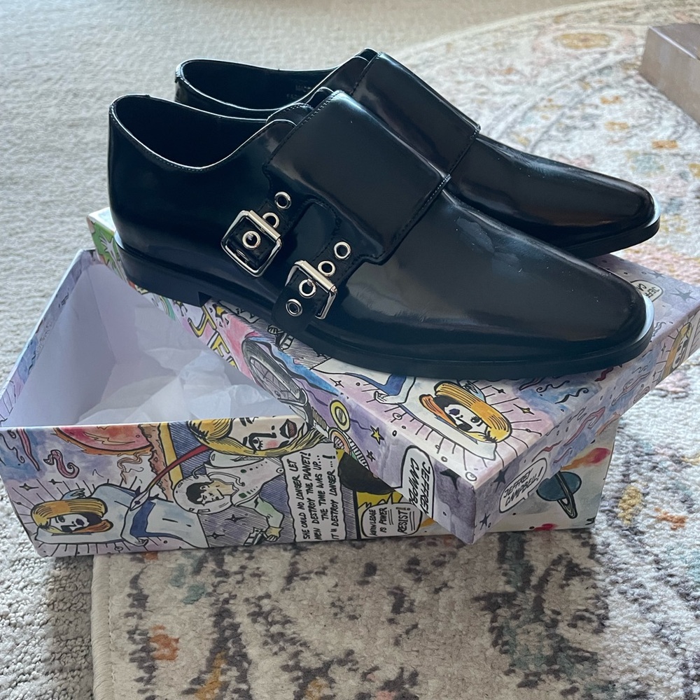 Jeffrey Campbell Black Buckle Shoes